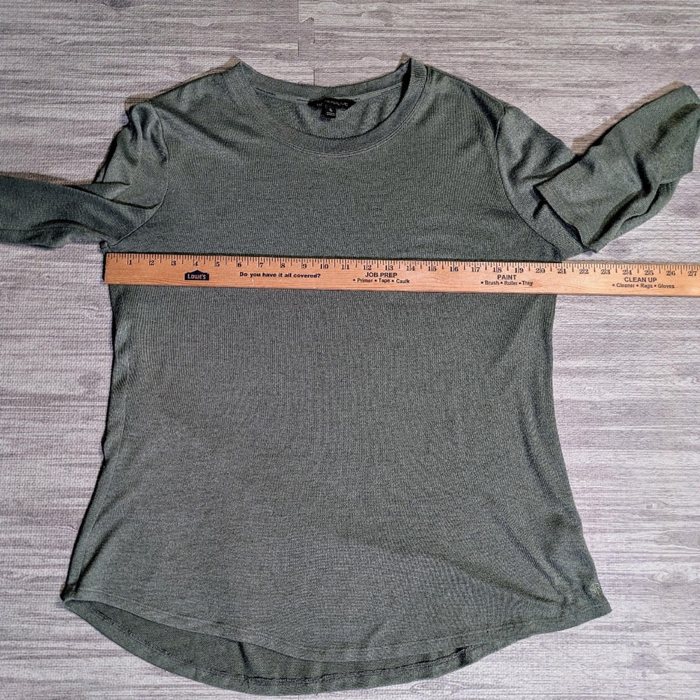 Banana Republic Long‎ Sleeve T-shirt  Olive Green Soft Light-Weight Classic XL - Picture 7 of 10